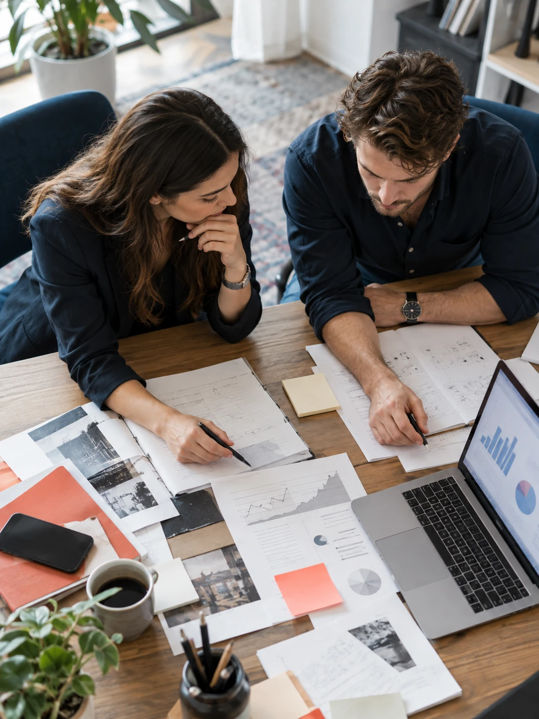 Команда составляет SEO-стратегию на основе аналитики сайта
